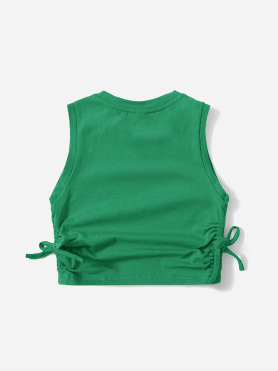 Kids EVRYDAY Girls Ruched Knot Side Tank Top