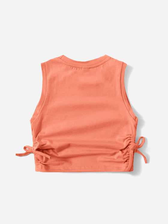 Kids EVRYDAY Girls Ruched Knot Side Tank Top