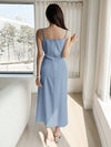 DAZY Solid Wrap Hem Cami Dress