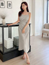 DAZY Solid Wrap Hem Cami Dress