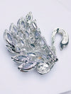 Rhinestone Swan Decor Hair Clip