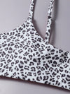 3pack Leopard Bikini Swimsuit Beach Skirt