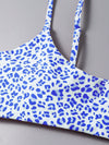 3pack Leopard Bikini Swimsuit Beach Skirt