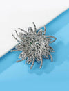 1pc Glamorous Zinc Alloy Rhinestone Flower Design Brooch For Women For Daily Decoration