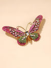 Rhinestone Butterfly Design Brooch