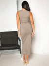 BAE Solid Ruched Tank Top & Pencil Skirt