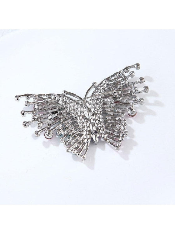 Rhinestone Butterfly Design Brooch