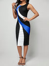 LUNE Color Block Bodycon Tank Dress