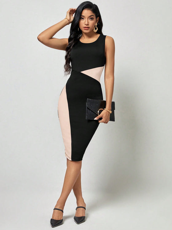 Clasi Color Block Bodycon Dress