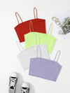 4pcs Solid Cami Top