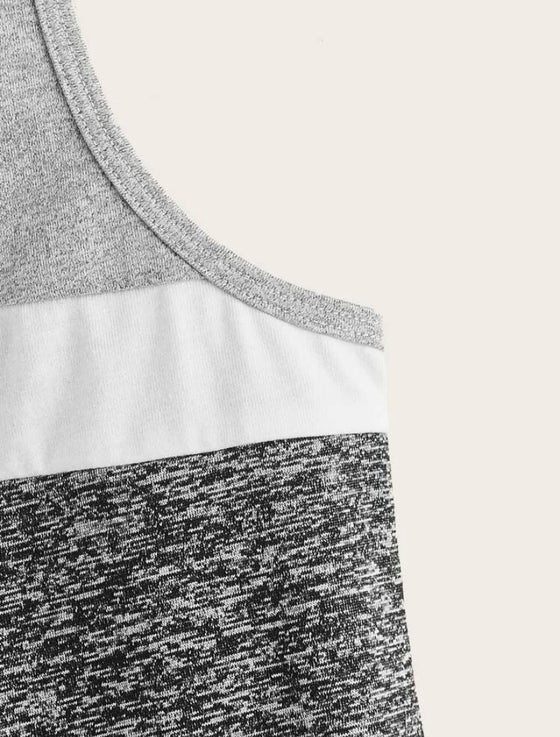 Toddler Boys Colorblock & Marled Tank Top