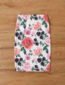  Girls Floral Print Skirt