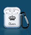 CROWN PATTER CLEAR AIRPODS CASE