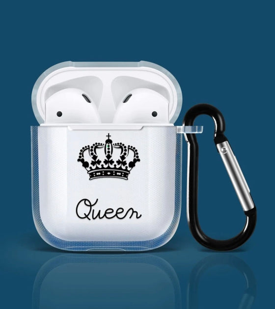 CROWN PATTER CLEAR AIRPODS CASE