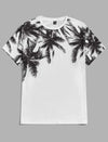 Men Tropical Print Tee